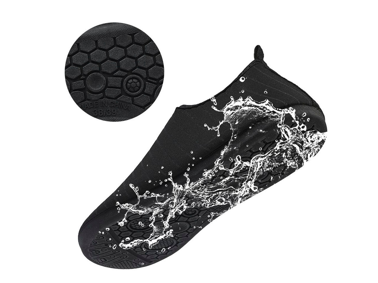 Aquashoes negro básico