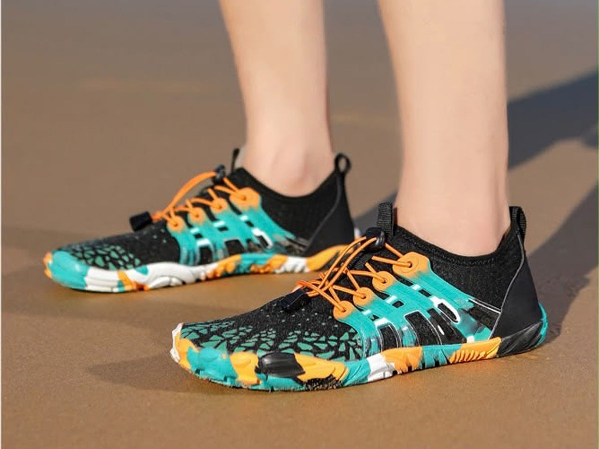 Aquashoes pasador verde barefoot