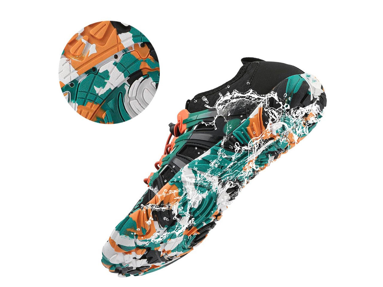 Aquashoes pasador verde barefoot
