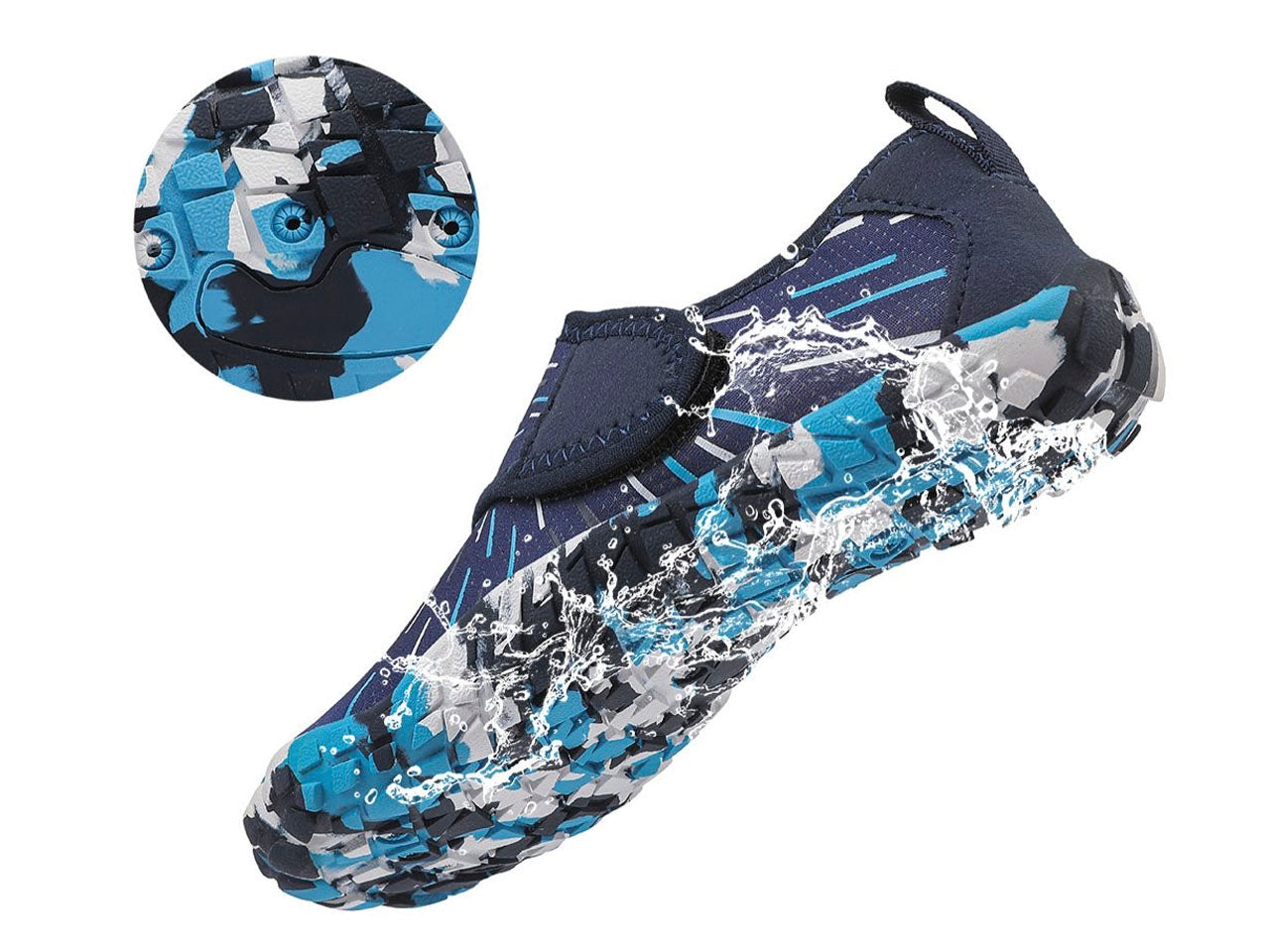 Aquashoes azul multicolor
