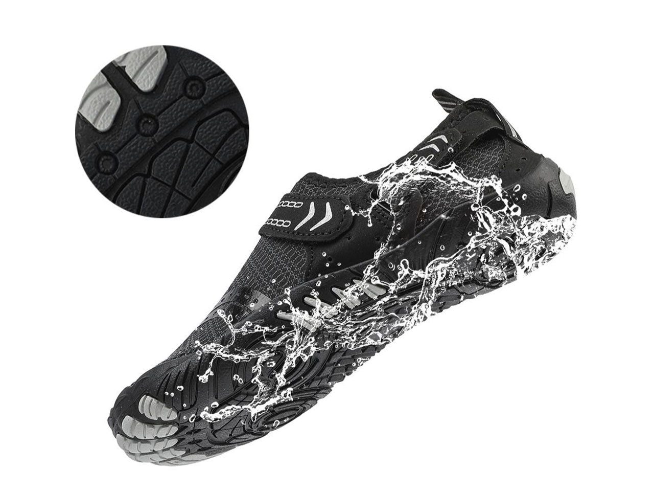Aquashoes pega pega negro